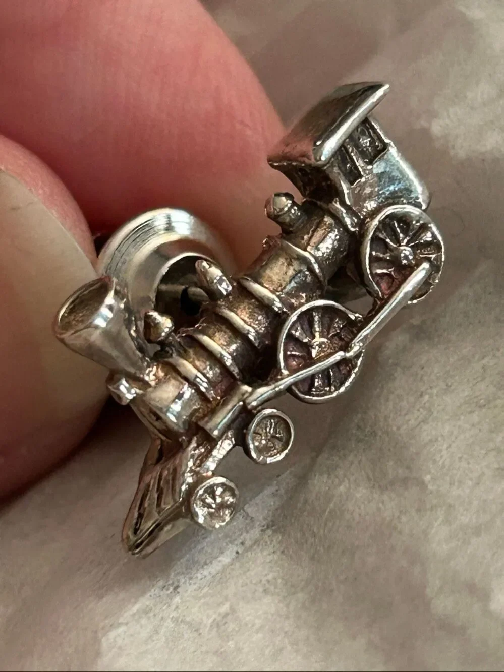 Museum of Fine Arts MFA .925 Sterling Silver Locomotive Train Lapel Pin